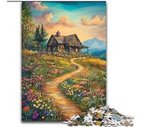 Cottage View 1000 Piece Jigsaw Puzzles for Adults Gifts, Challenging Game for Is Ideal As A Gift for The Whole Family (26x38cm)