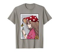 Cottagecore Aesthetic Anime Girl Dandelion Flower Goblincore T-Shirt
