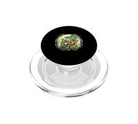 Cottagecore Aesthetic Frog Playing Banjo on Mushroom PopSockets PopGrip for MagSafe