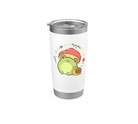 Cottagecore Aesthetic Frog Snail Cute Vintage Stainless Steel Insulated Tumbler