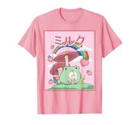 Cottagecore Aesthetic Kawaii Frog Frog Japanese Milk T-Shirt
