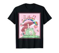 Cottagecore Aesthetic Kawaii Frog Frog Japanese Milk T-Shirt