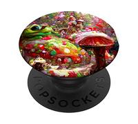 Cottagecore Aesthetic Mushroom Fairycore Fungi Frog Fantasy PopSockets Swappable PopGrip