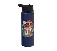 cottagecore Aesthetic Mushroom Toadstool Moon goblincore Stainless Steel Insulated Water Bottle