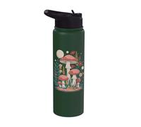 cottagecore Aesthetic Mushroom Toadstool Moon goblincore Stainless Steel Insulated Water Bottle