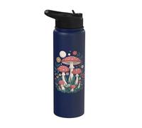 cottagecore Aesthetic Mushroom Toadstool Moon goblincore Stainless Steel Insulated Water Bottle