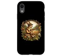 Cottagecore Aesthetic Rabbit Bunny Playing Guitar Musician Case for iPhone XR