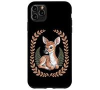 Cottagecore Baby Deer Fawn With Ferns And Laurel Wreath Case for iPhone 11 Pro Max