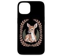 Cottagecore Baby Deer Fawn With Ferns And Laurel Wreath Case for iPhone 13