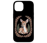 Cottagecore Baby Deer Fawn With Ferns And Laurel Wreath Case for iPhone 14