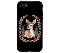 Cottagecore Baby Deer Fawn With Ferns And Laurel Wreath Case for iPhone SE (2020) / 7/8