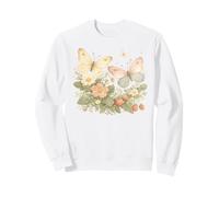 Cottagecore Butterfly Botanical Vintage Floral Nature Sweatshirt