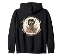 Cottagecore Calamity Cute Chaotic & Crafty Zip Hoodie