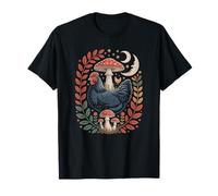 Cottagecore Chicken Sleeping Under A Magical Forest Fungi T-Shirt