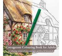 Cottagecore Colouring Book for Adults: 50 Relaxing Scenes of Cozy Cottages, Gardens & Botanicals