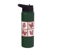 Cottagecore Coquette Fairycore Butterfly Quartet Stainless Steel Insulated Water Bottle