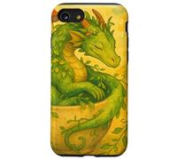 Cottagecore Dragon Naps in Teacup Cozy Tea Time Art Case for iPhone SE (2020) / 7/8