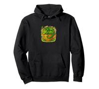 Cottagecore Dragon Naps in Teacup Cozy Tea Time Art Pullover Hoodie