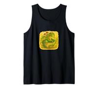 Cottagecore Dragon Naps in Teacup Cozy Tea Time Art Tank Top