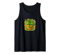 Cottagecore Dragon Naps in Teacup Cozy Tea Time Art Tank Top