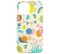 cottagecore easter snail bugs bee garden ladybug butterflies Case for iPhone 15