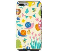cottagecore easter snail bugs bee garden ladybug butterflies Case for iPhone 7 Plus/8 Plus