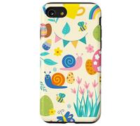 cottagecore easter snail bugs bee garden ladybug butterflies Case for iPhone SE (2020) / 7/8