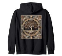 Cottagecore Elder Tree Pagan Paganism Tree of Magic Zip Hoodie