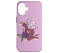 Cottagecore Fairycore Blueberry Fruit Fantasy Black Fairy Case for iPhone 16