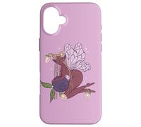 Cottagecore Fairycore Blueberry Fruit Fantasy Black Fairy Case for iPhone 16 Plus