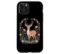 Cottagecore Fawn Wildflowers Woodland Forest Aesthetic Case for iPhone 11 Pro