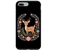 Cottagecore Floral Deer Wreath Woodland Nature Case for iPhone 7 Plus/8 Plus