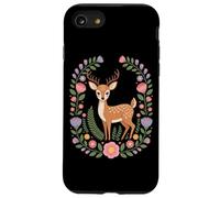 Cottagecore Floral Deer Wreath Woodland Nature Case for iPhone SE (2020) / 7/8