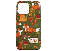 cottagecore fox mushroom tea party fairy garden cozy hygge Case for iPhone 13 Pro Max