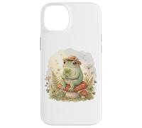 Cottagecore Frog Four Leaf Clover mushroom St Patrick's Day Case for iPhone 14 Plus
