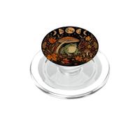 Cottagecore Frog Mushroom Moon Phases Fall Witchy Art Cute PopSockets PopGrip for MagSafe