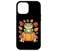 Cottagecore Frog On Pumpkin Hop Into Autumn Fall Aesthetic Case for iPhone 12 Pro Max