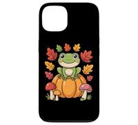 Cottagecore Frog On Pumpkin Hop Into Autumn Fall Aesthetic Case for iPhone 13