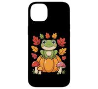 Cottagecore Frog On Pumpkin Hop Into Autumn Fall Aesthetic Case for iPhone 14 Plus