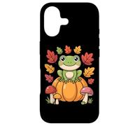 Cottagecore Frog On Pumpkin Hop Into Autumn Fall Aesthetic Case for iPhone 17
