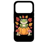 Cottagecore Frog On Pumpkin Hop Into Autumn Fall Aesthetic Case for iPhone 17 Pro