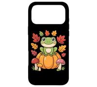 Cottagecore Frog On Pumpkin Hop Into Autumn Fall Aesthetic Case for iPhone 17 Pro Max