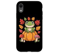 Cottagecore Frog On Pumpkin Hop Into Autumn Fall Aesthetic Case for iPhone XR