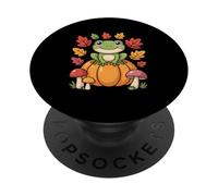 Cottagecore Frog On Pumpkin Hop Into Autumn Fall Aesthetic PopSockets Adhesive PopGrip