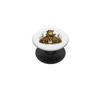 Cottagecore Frog Reading Book Mushroom Aesthetic PopSockets Adhesive PopGrip