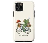 Cottagecore Frog Riding Bicycle Foraging Day Strawberry Case for iPhone 11 Pro