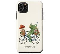 Cottagecore Frog Riding Bicycle Foraging Day Strawberry Case for iPhone 11 Pro Max