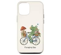 Cottagecore Frog Riding Bicycle Foraging Day Strawberry Case for iPhone 12/12 Pro