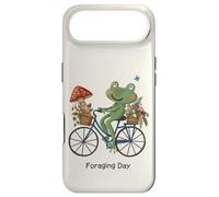 Cottagecore Frog Riding Bicycle Foraging Day Strawberry Case for iPhone Air