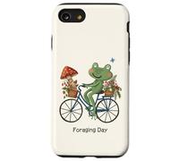 Cottagecore Frog Riding Bicycle Foraging Day Strawberry Case for iPhone SE (2020) / 7/8